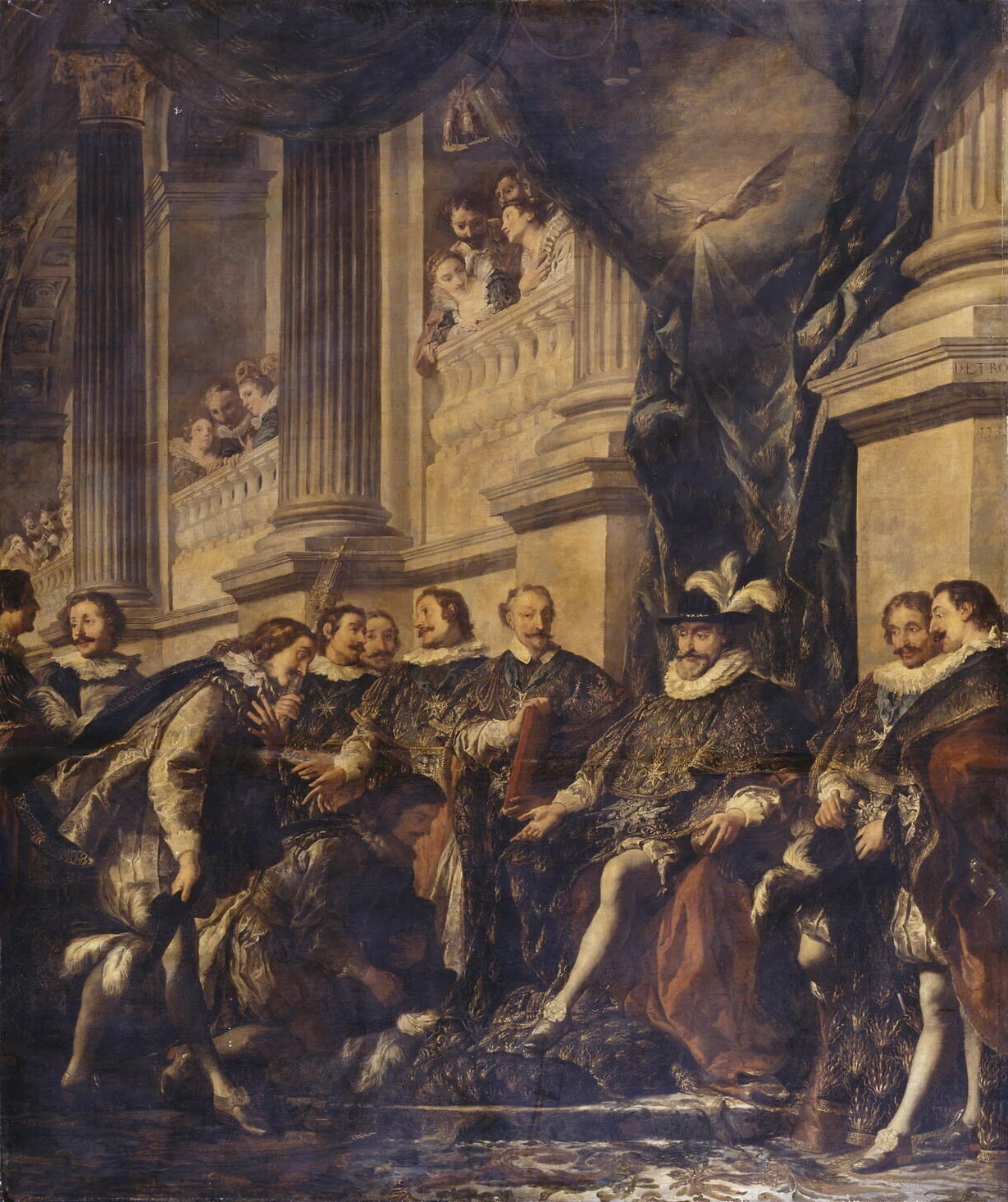 Primo capitolo dell'Ordine dello Spirito Santo tenuto da Enrico IV nella chiesa dei Grands - Augustins a Parigi, Louvre, Parigi